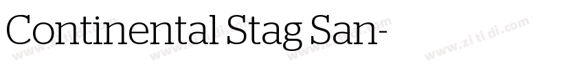 Continental Stag San字体转换